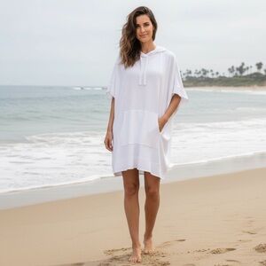 DKNY Oversized Poncho Coverup Pool Loungewear